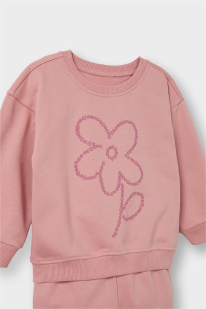 Baby Girl Soft Sweatshirt Sweatpants 2 Piece Set