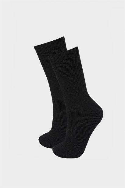 جوارب شتوية نسائي صوفي - قطعتين