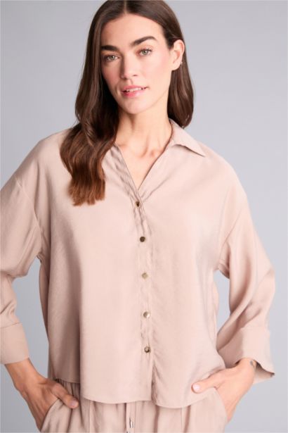 Loose Fıt Tencel Gömlek