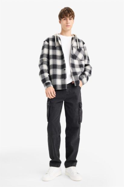 Relax Fit Flannel Long Sleeve Shirt