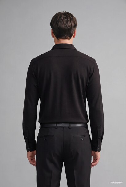 Slim Fit Polo Yaka Basic Gömlek