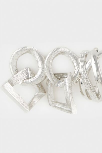 Woman 2 Piece Silver Earrings