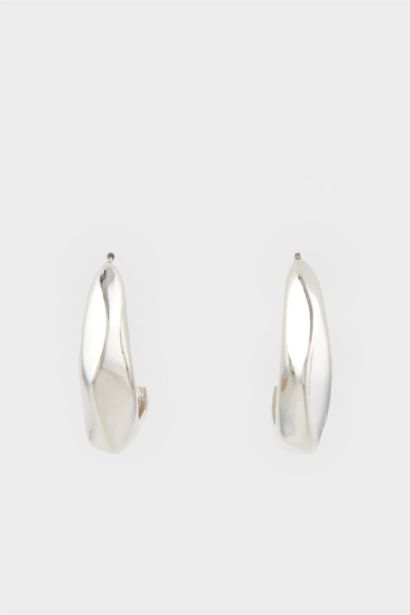 Woman Silver Dangle Earrings
