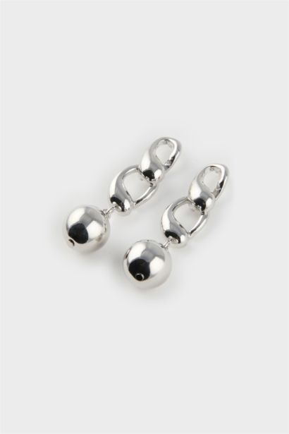 Woman Silver Dangle Earrings