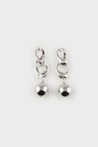 Woman Silver Dangle Earrings