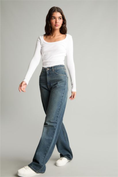 Regular Hem Trousers