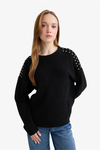 Relax Fit Crew Neck Knitwear Pullover