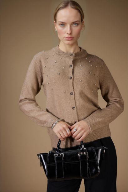 Regular Fit Crew Neck Knitwear Cardigan