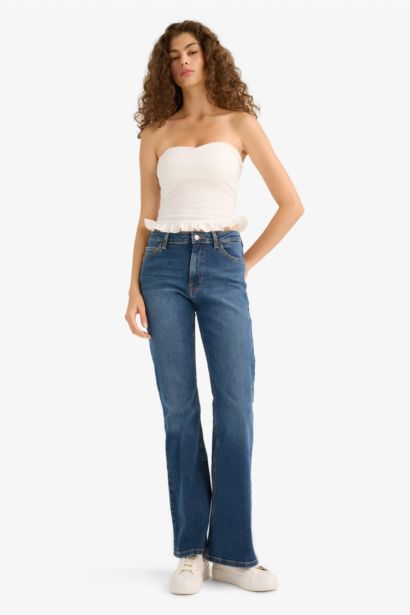 Normal Waist Flare Trousers