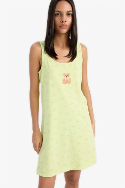 Fall in Love Regular Fit Crew Neck Sleeveless Dress