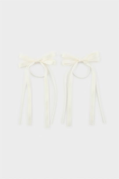 2'li Kurdele Saç Tokası Kız Çocuk