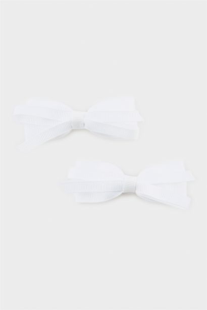 2'li Kurdele Saç Tokası Kız Çocuk