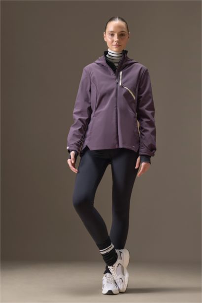 DeFactoFit Slim Fit Hooded Waterproof Jacket