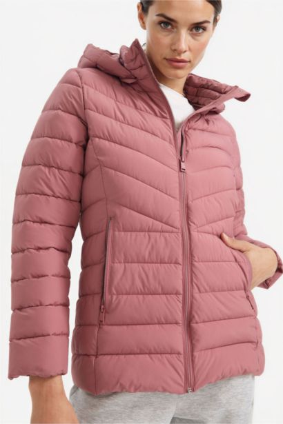 Defactofit водонепроницаемая пуховая куртка регуляра с капюшоном и молнией