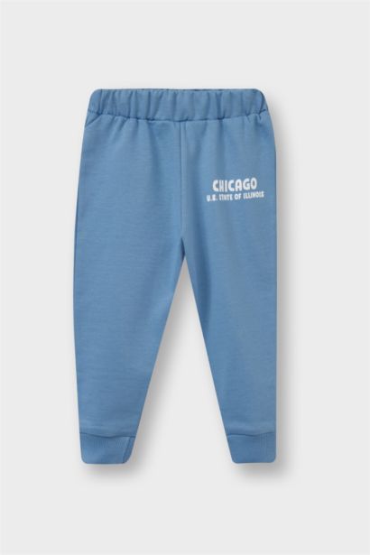 Baby Boy Elastic Waist Printed Sweatpants