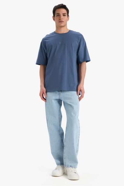 Vikings Valhalla Boxy Fit Crew Neck Printed T-Shirt