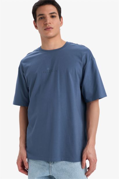 Vikings Valhalla Boxy Fit Crew Neck Printed T-Shirt