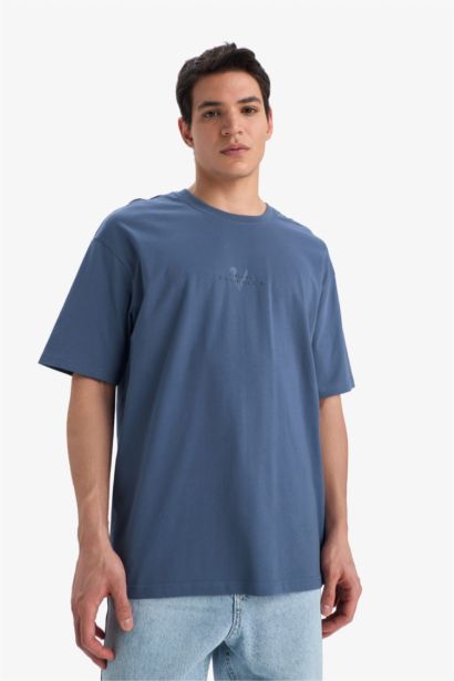 Vikings Valhalla Boxy Fit Crew Neck Printed T-Shirt