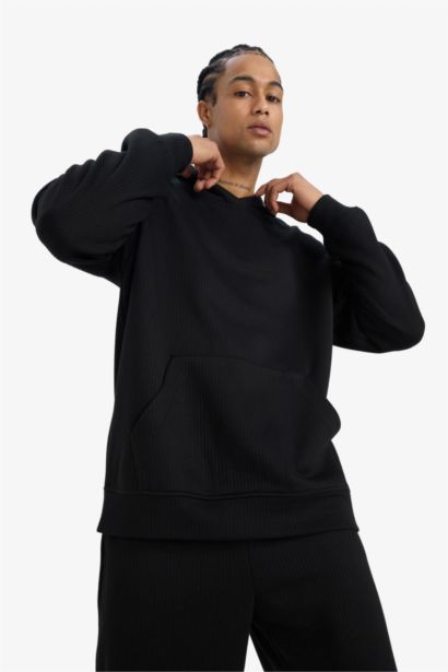 Boxy Fit Long Sleeve Hoodie