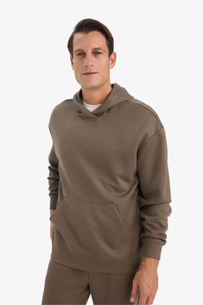 Boxy Fit Long Sleeve Hoodie