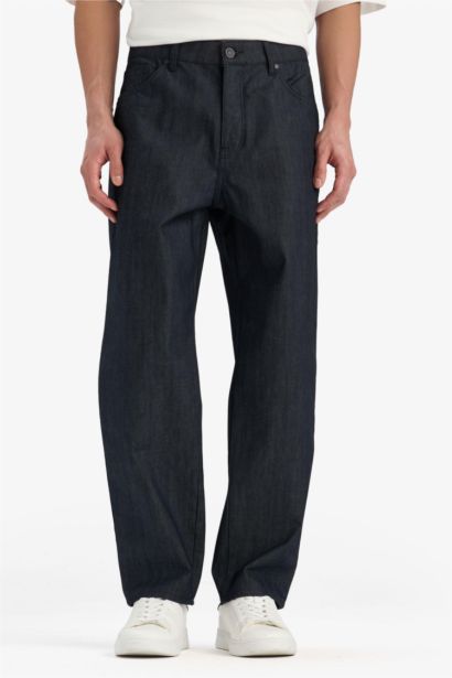 بنطرون جينز قصة مستقيمة وايد ليج