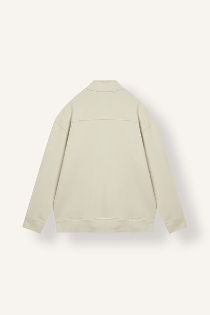 Boxy Fit Scuba Fabric Sweatshirt