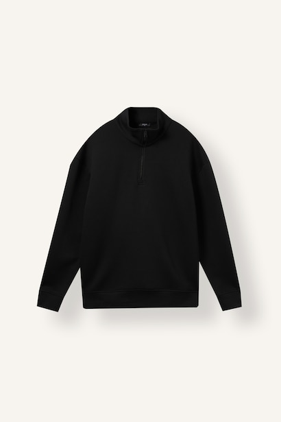 Boxy Fit Scuba Fabric Sweatshirt