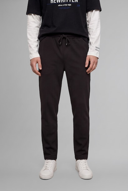 Relax Fit Wide Leg Full Length Trousers