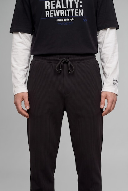 Relax Fit Wide Leg Full Length Trousers