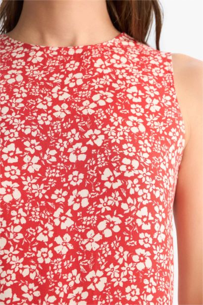 فستان قصة عادية بياخة مستديرة