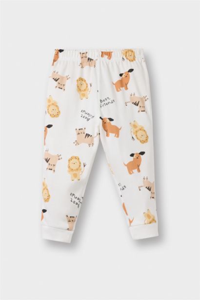 Baby Boy Animal Printed Cotton Top Bottom 2 Piece Pajama Set