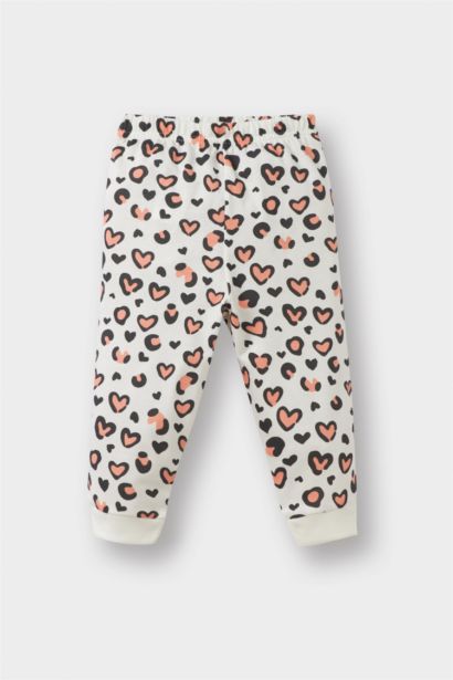 سيت بجامة بيبي بناتي ممشط قصة عادية - قطعتين