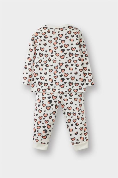 سيت بجامة بيبي بناتي ممشط قصة عادية - قطعتين