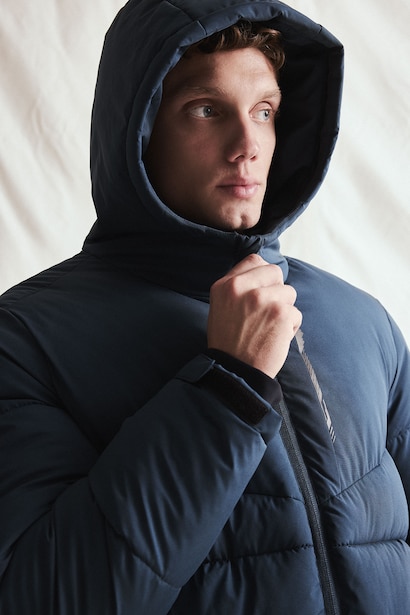 Regular Fit Water-Repellent Windproof Hooded Jacket