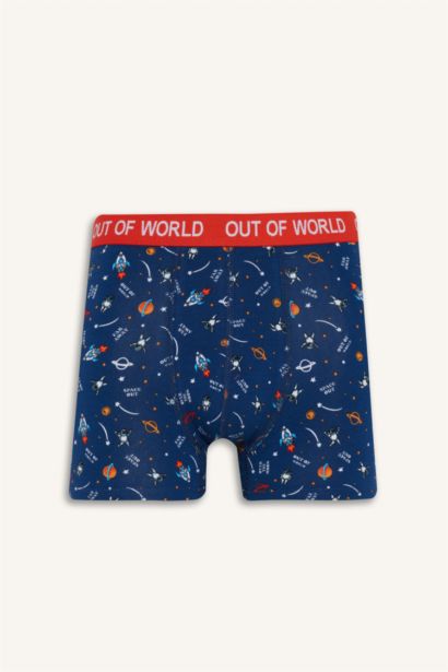 Regular Fit Space Printed 3 Piece Boxers