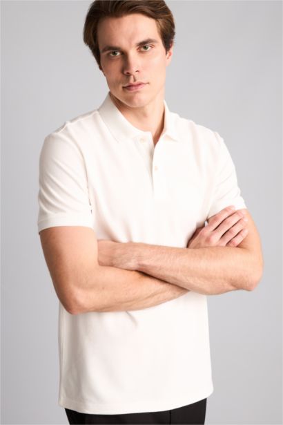 T-shirt polo 100% coton Coupe régulière