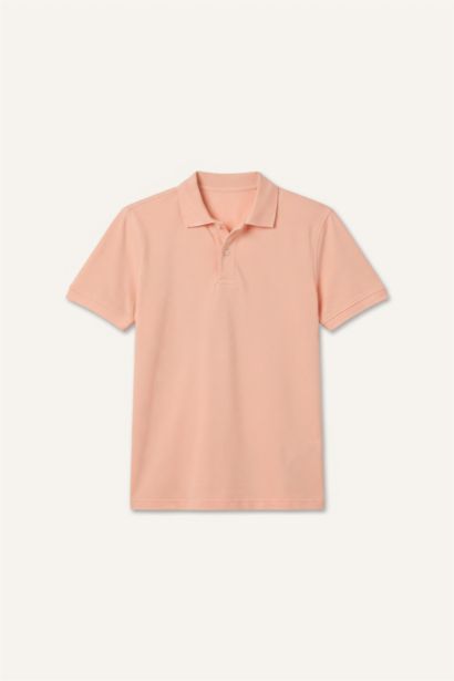 Regular Fit Pique Short Sleeve Polo T-Shirt
