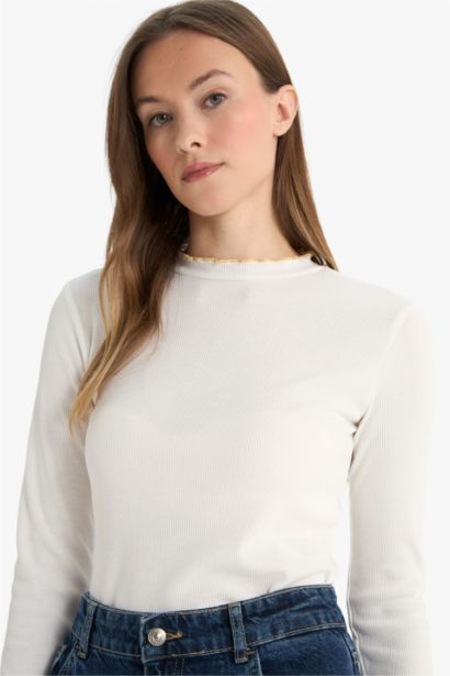 Ribbed Camisole Long Sleeve Tunic