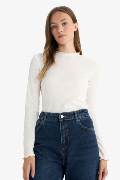 Ribbed Camisole Long Sleeve Tunic