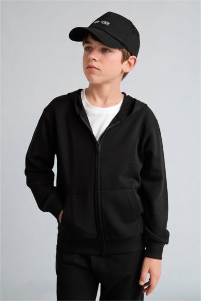 New Regular Fit Hooded Cardigan