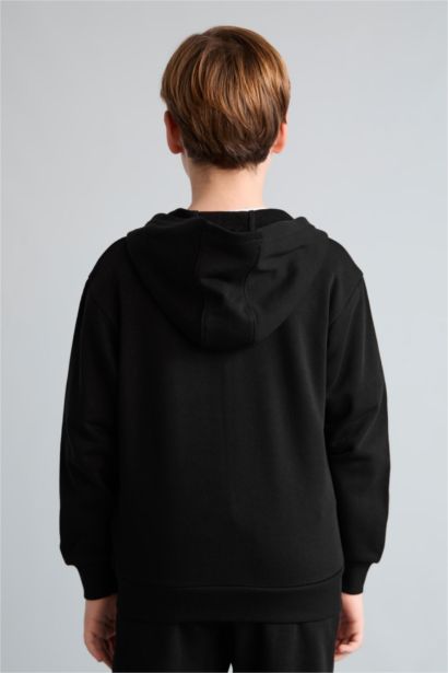 New Regular Fit Hooded Cardigan