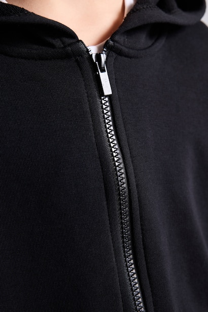 New Regular Fit Hooded Cardigan