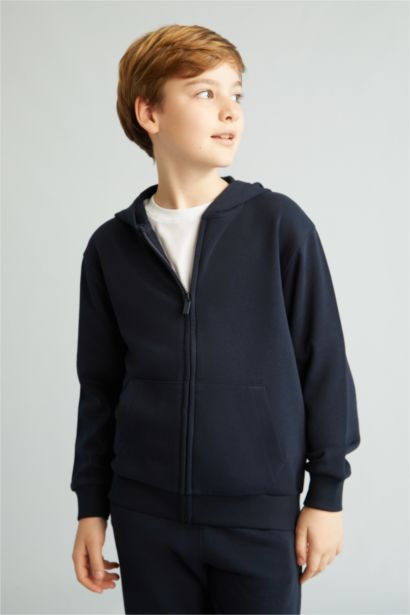 New Regular Fit Hooded Cardigan