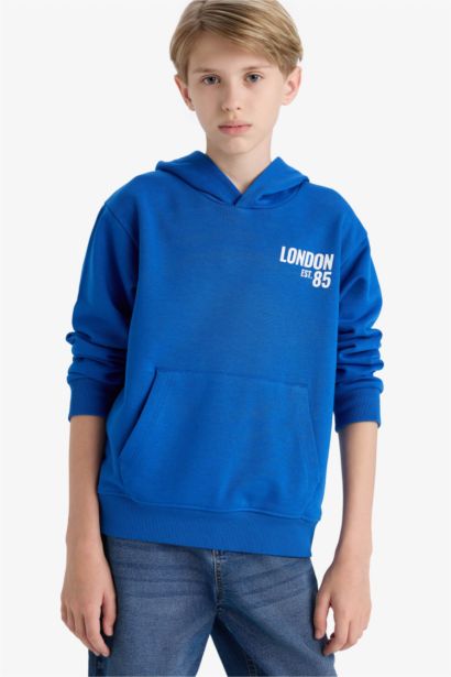 Boy Printed Soft Fleece Lining Hoodie