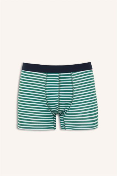 Regular Fıt Çizgili 3'lü Boxer