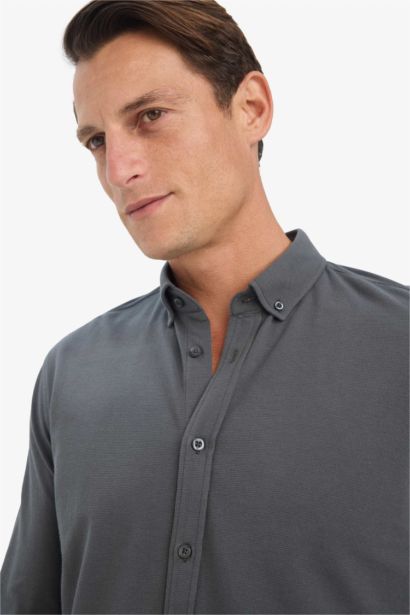 %100 Pamuk Dokulu Gömlek