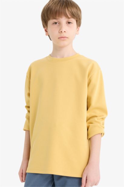 Boy Crew Neck Basic Long Sleeve T-Shirt