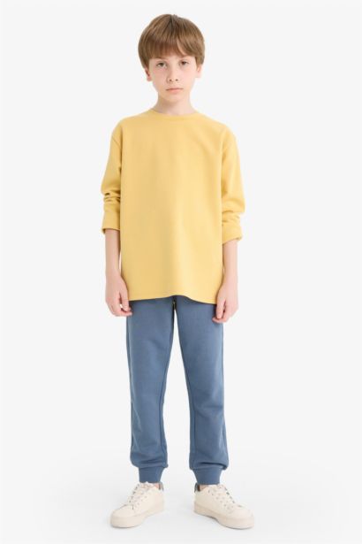 Boy Crew Neck Basic Long Sleeve T-Shirt