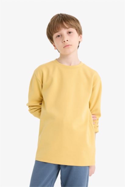Boy Crew Neck Basic Long Sleeve T-Shirt
