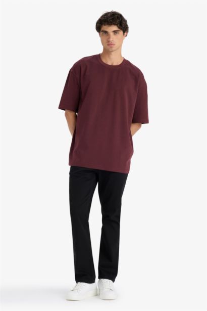 Oversize Fit Crew Neck Short Sleeve T-Shirt
